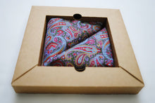 Load image into Gallery viewer, Multicolour Paisley Pocket Square
